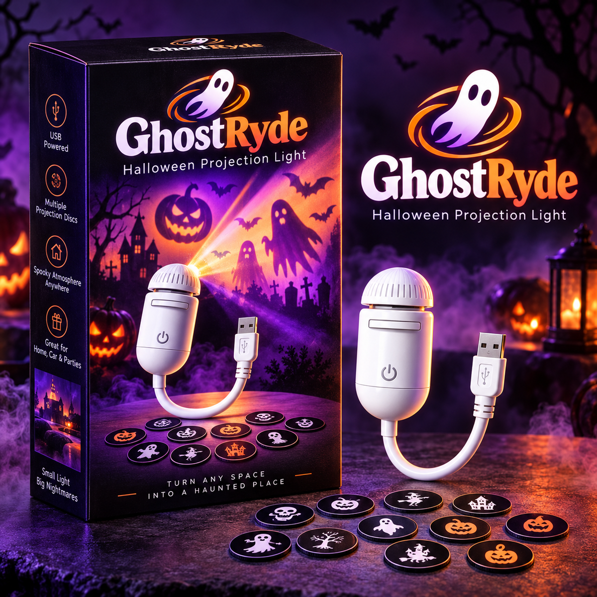 GhostRyde Haunted Window Projector